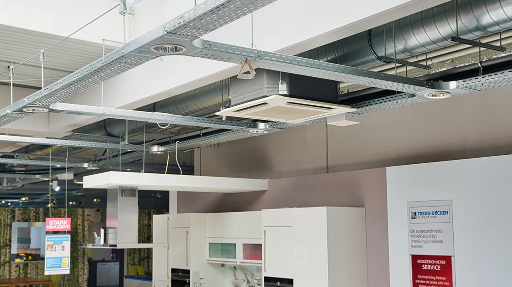 sek-scheer-ehrke-klimatisierung-kaltwasser-2 Klima-Innengerät in einem Möbelhaus